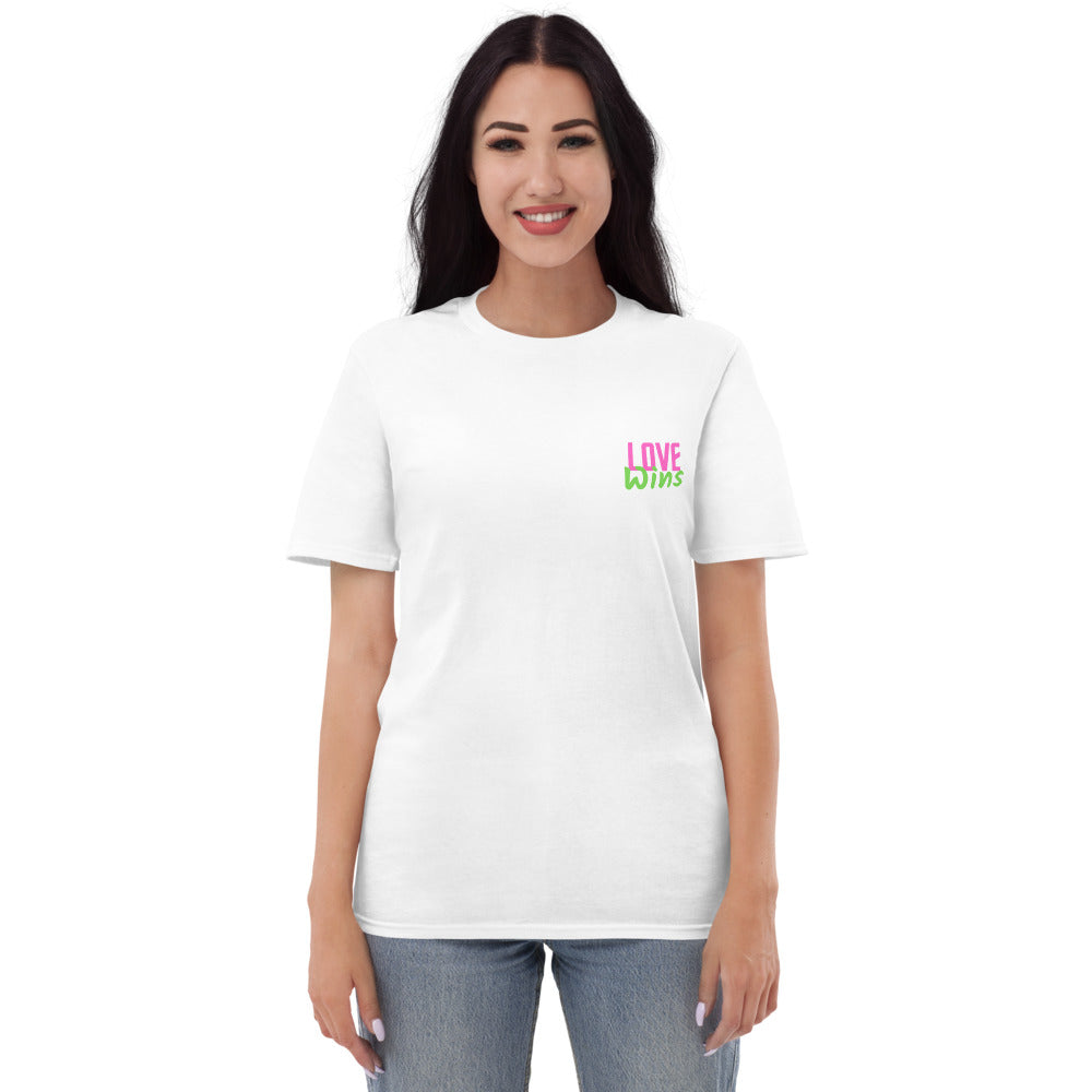 Pink Logo Classic White Tee - Short-Sleeve T-Shirt